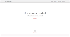 Desktop Screenshot of moorehotel.com